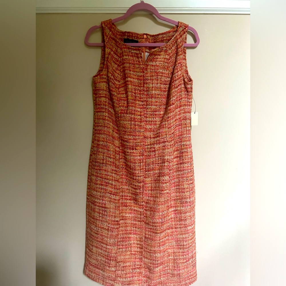 Talbots tweed shift dress in size 10. NWT